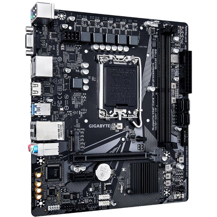 Gigabyte H610M S2H V2 Placa Base Intel H610 Micro ATX Socket 1700 DDR5 PCIe 4.0 M.2 Gen3 para Intel Core 14/13/12 (Ref: 9M61M2H52-00-10)